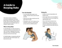 Preview image of Handout: A Guide to Burping Baby