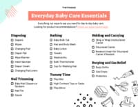 Preview image of Handout: Baby Care Essentials Checklist