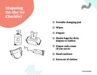 Preview image of Handout: Diapering On-The-Go-Checklist