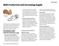 Preview image of Handout: Best Practices to Ensure Successful Milk Production and Increase Supply