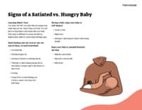 Preview image of Handout: Signs of a Satiated vs Hungry Baby