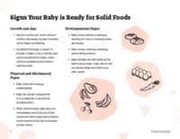 Preview image of Handout: Signs Baby is Ready for Solids
