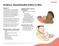 Preview image of Handout: Evidence-Based Benefits of Skin-to-Skin