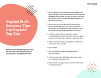 Preview image of Handout: A Guide to Vaginal Birth Recovery
