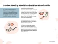 Preview image of Handout: Weekly Meal Plan for 9 Month Olds